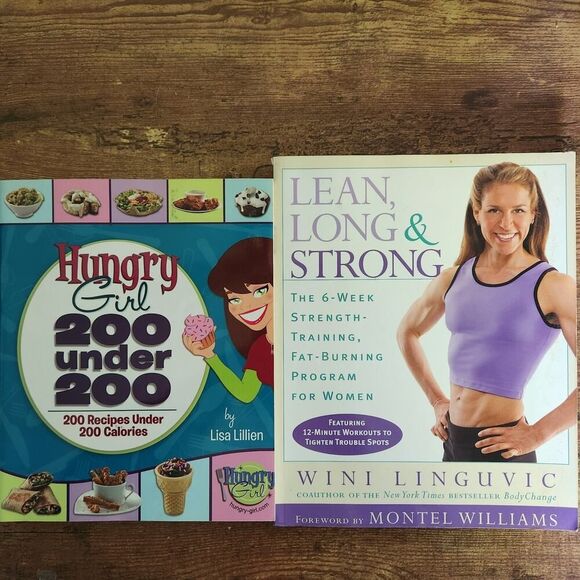 Hungry Girl 200 Under 200 Recipe Cook Book & Lean, Long & Strong Soft Cover - Picture 10 of 10